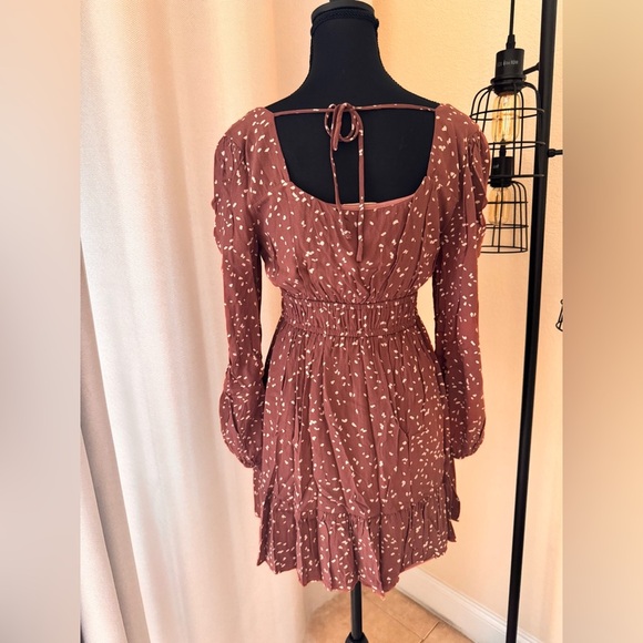 Altar'd State Long Sleeve Mini Dress Medium Boho Chic Cute Fall Outfit - Picture 5 of 9